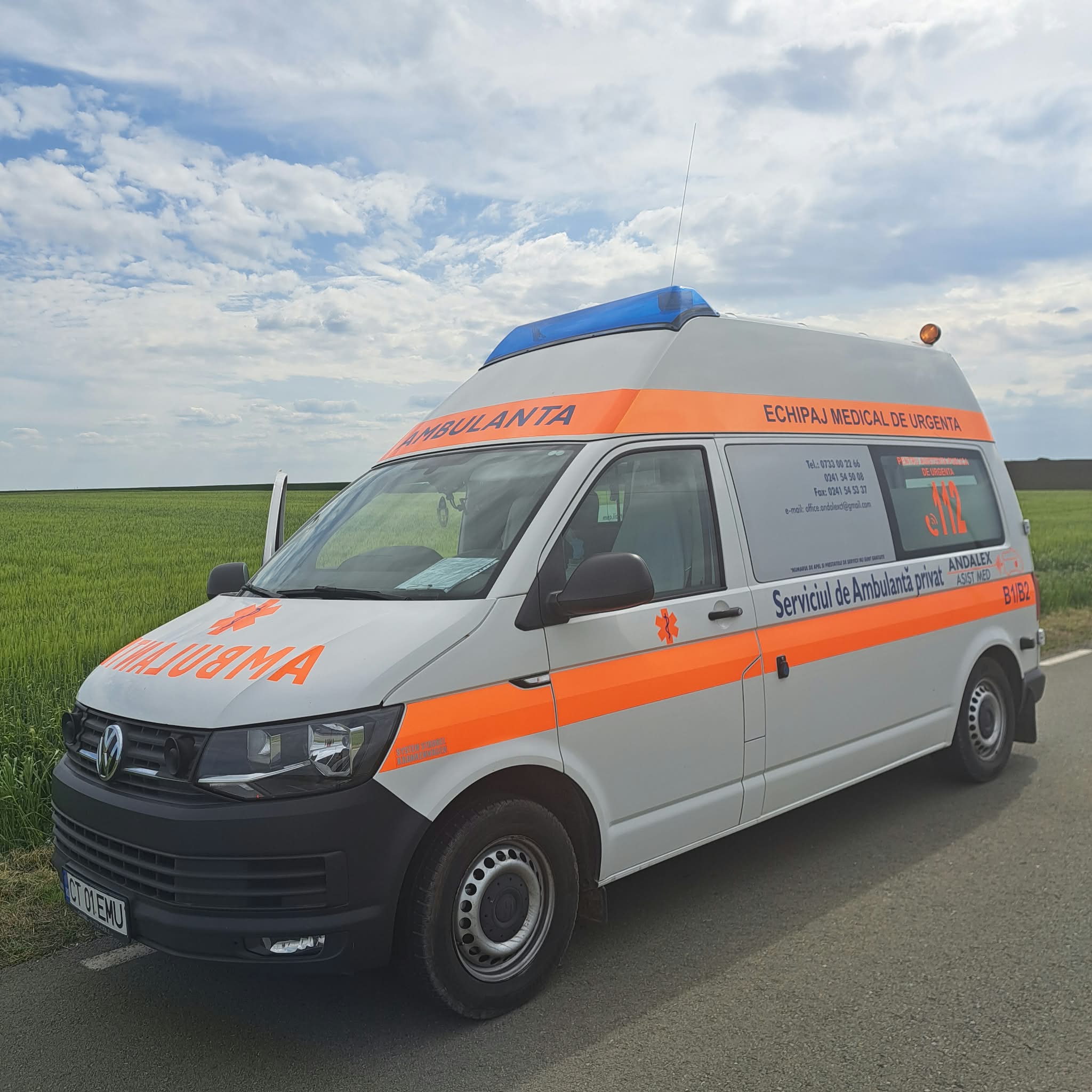 Ambulanță Andalex disponibilă pentru deplasări programate